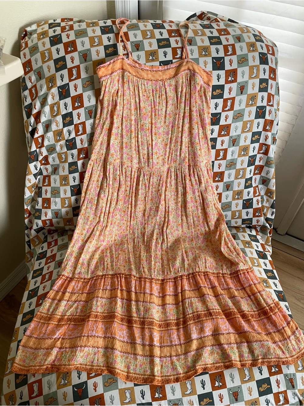 Billabong Peach and Pink Floral Summer Dress